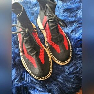 Alexander Wang Black and Red Sneakers